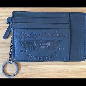 Harley-Davidson ID/wallet pouch with key ring
